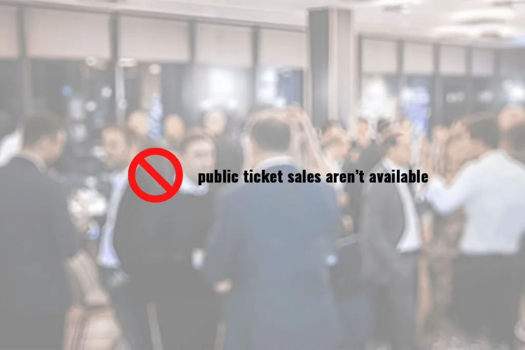 public ticket sales aren’t available