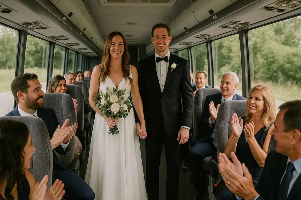 rent a shuttle bus for wedding in Washington DC