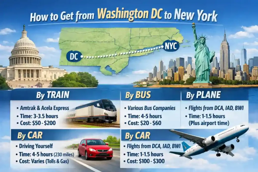 Washington DC to New York