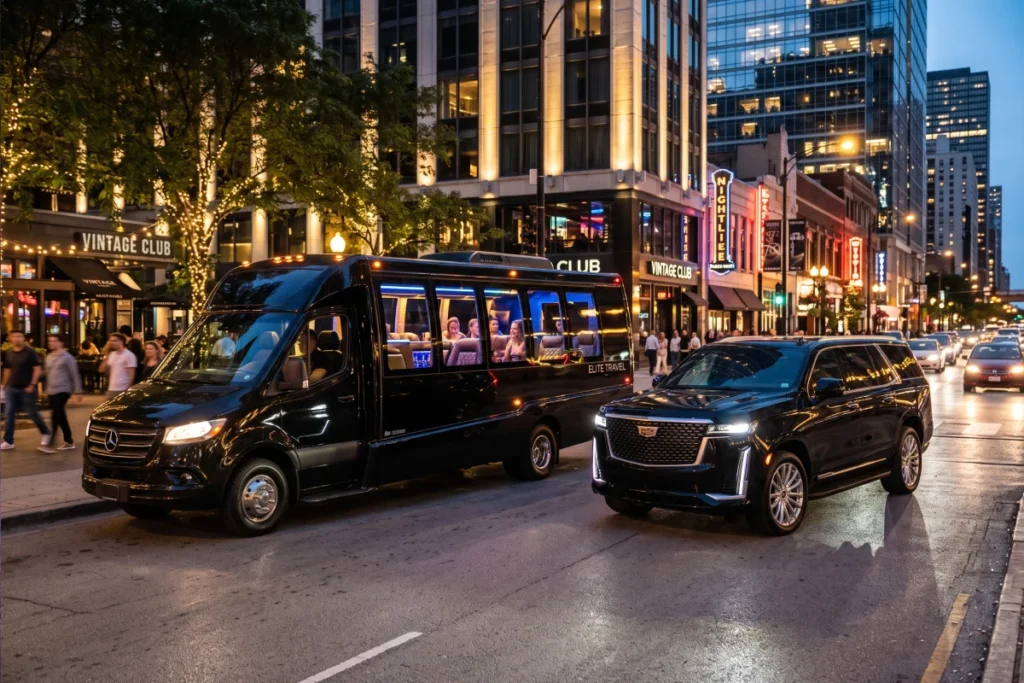 Party Bus or Limousine for Comfort and Travel Experience